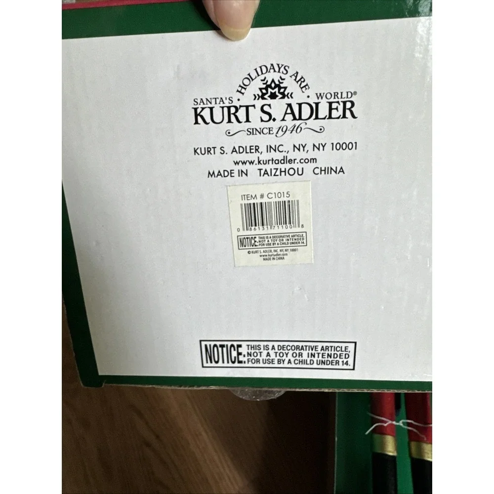 Kurt  Adler Nutcracker Soldier With Sword Wooden Christmas 20-Inches‎ Large NWT